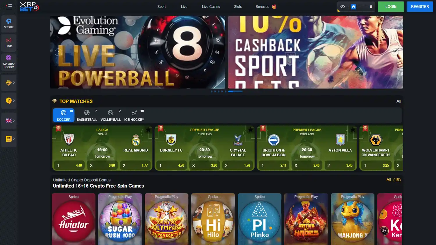 XRP Bet Casino screenshot 1