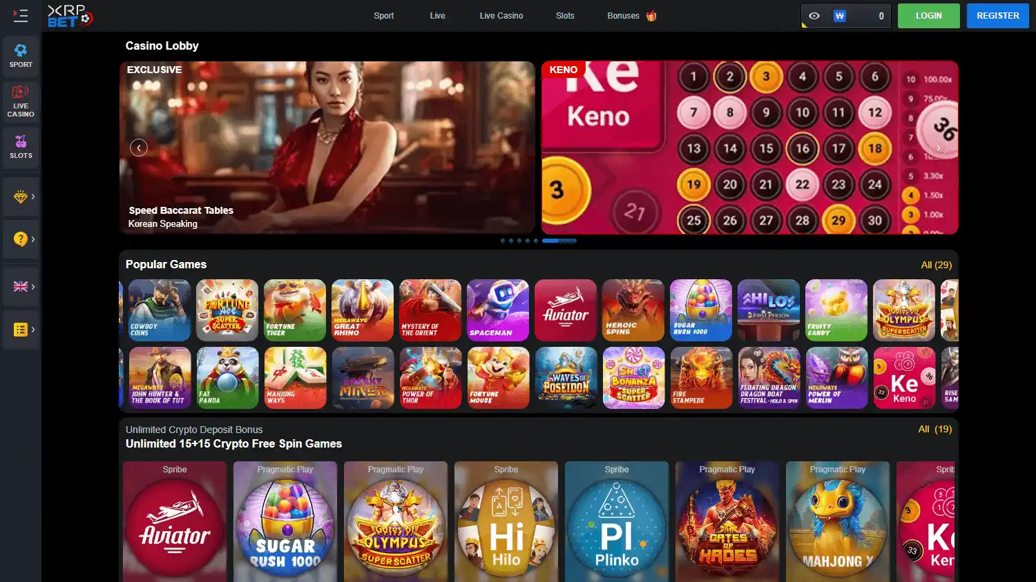 XRP Bet Casino screenshot 2