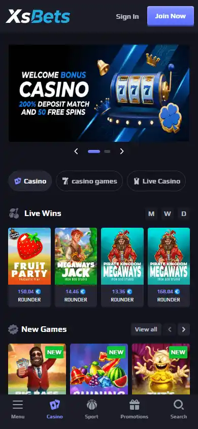 XsBets Casino screenshot 5