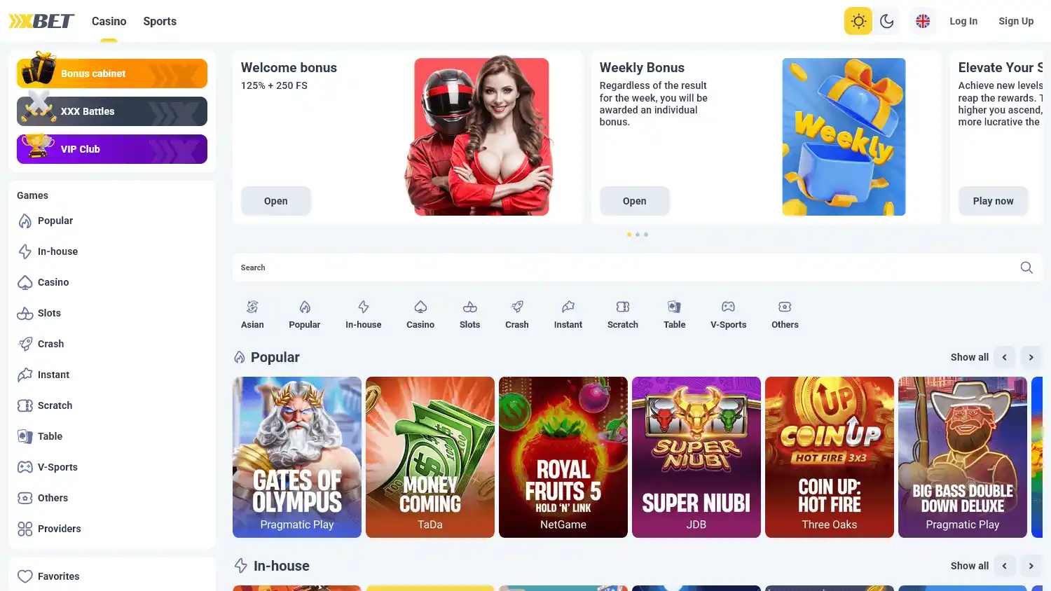 xxx.bet Casino screenshot 1