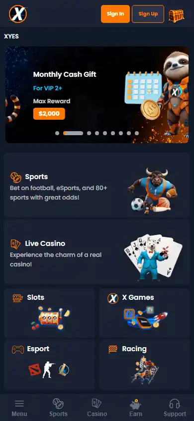 XYes Casino screenshot 4