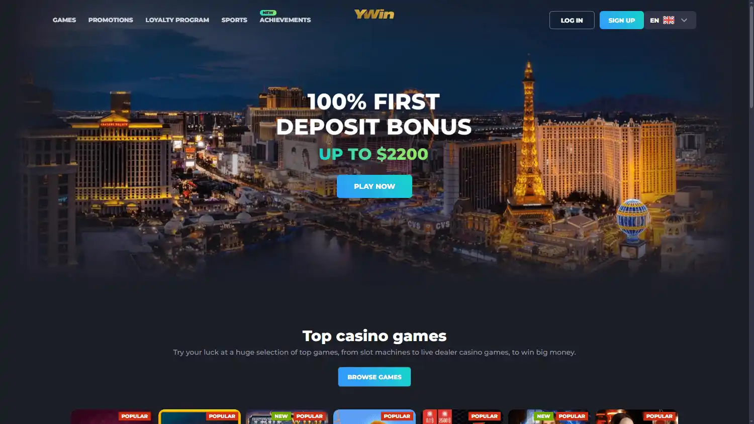 Y Win Casino screenshot 1