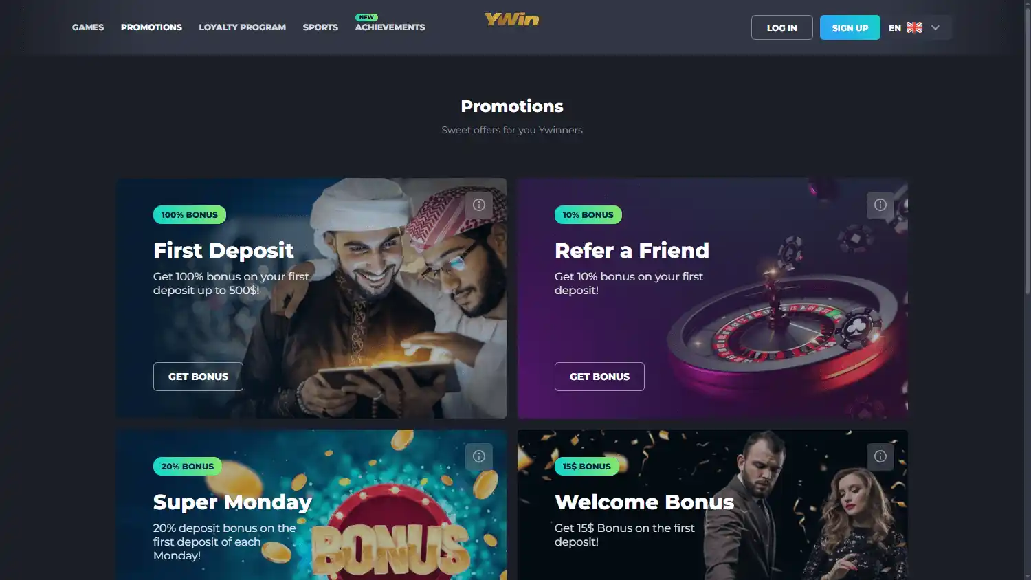 Y Win Casino screenshot 3