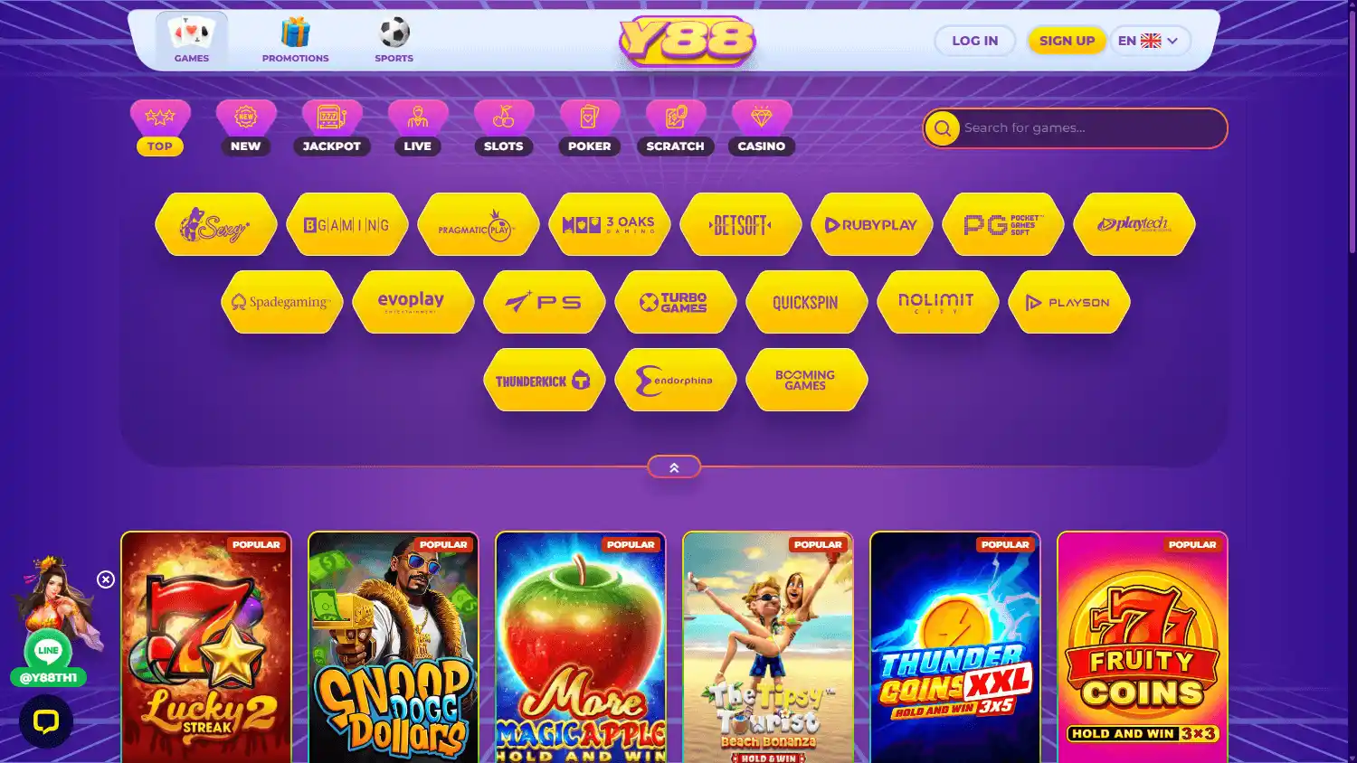 Y88 Casino screenshot 2