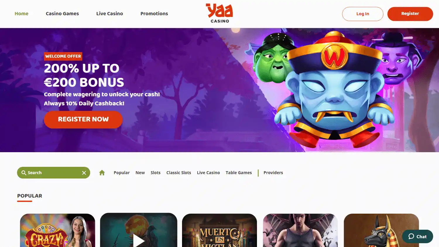 YaaCasino screenshot 1