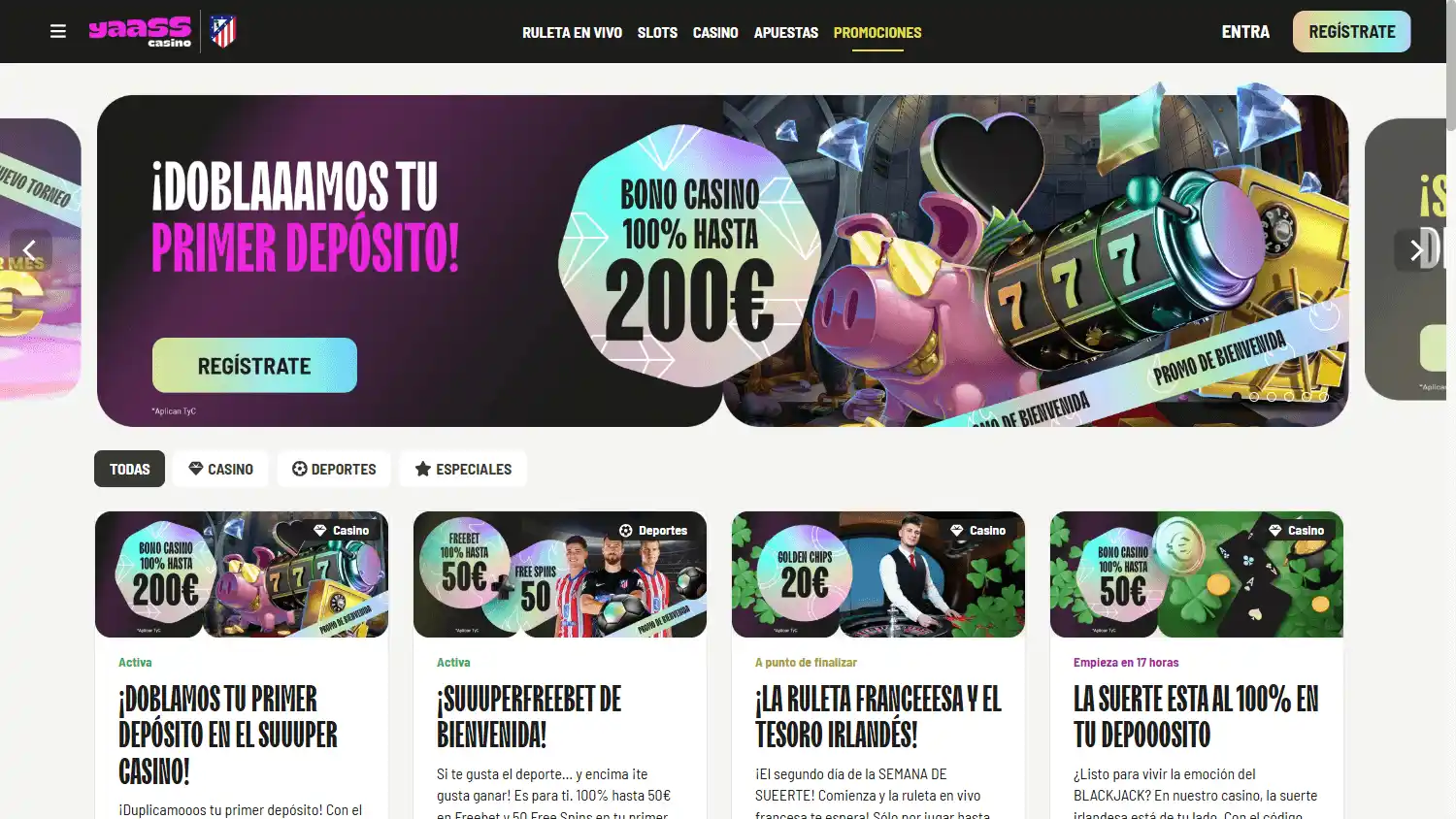 Yaass Casino screenshot 3