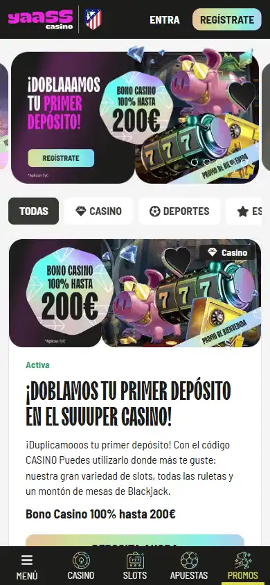 Yaass Casino screenshot 6