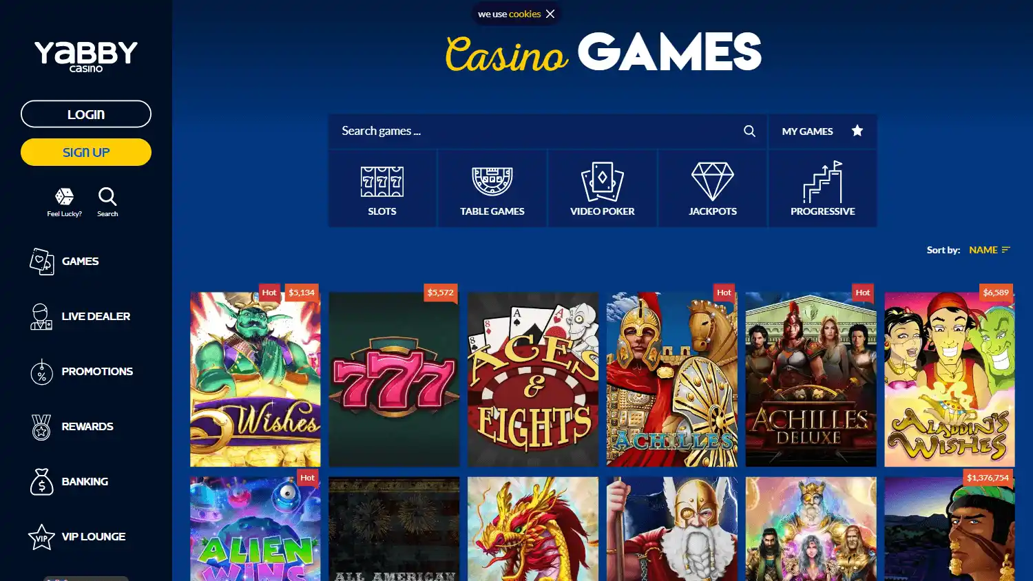 Yabby Casino screenshot 2