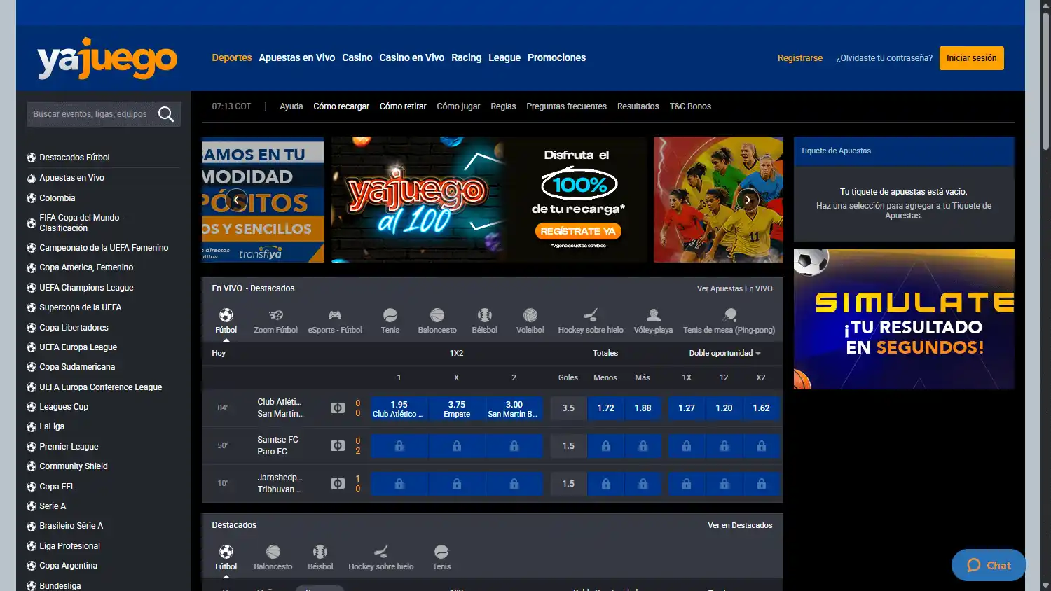 Yajuego Casino screenshot 1