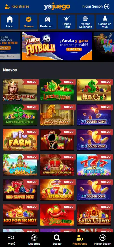 Yajuego Casino screenshot 5