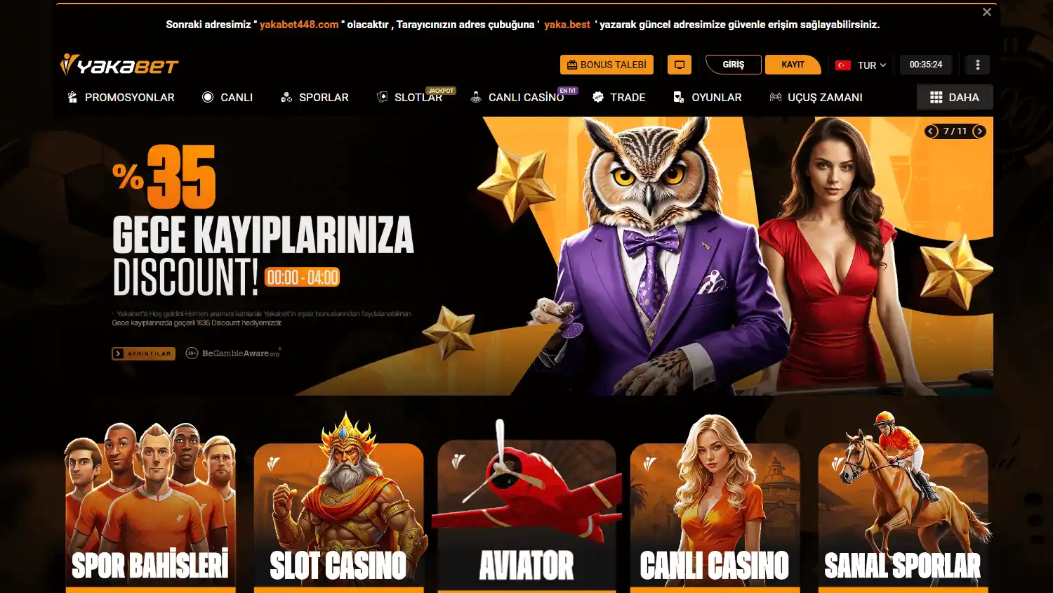Yakabet Casino screenshot 1