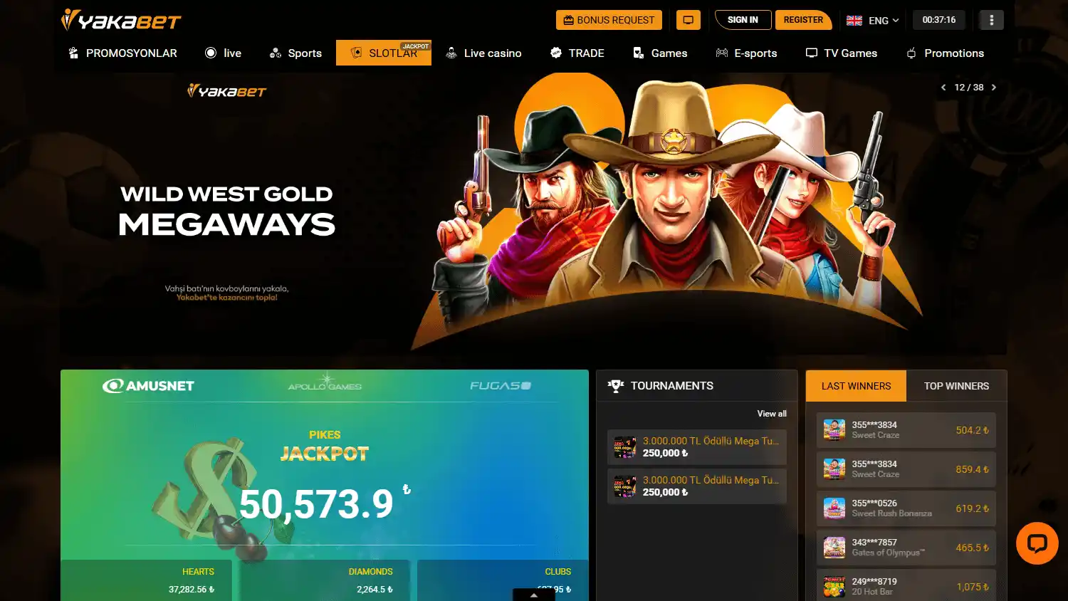 Yakabet Casino screenshot 2