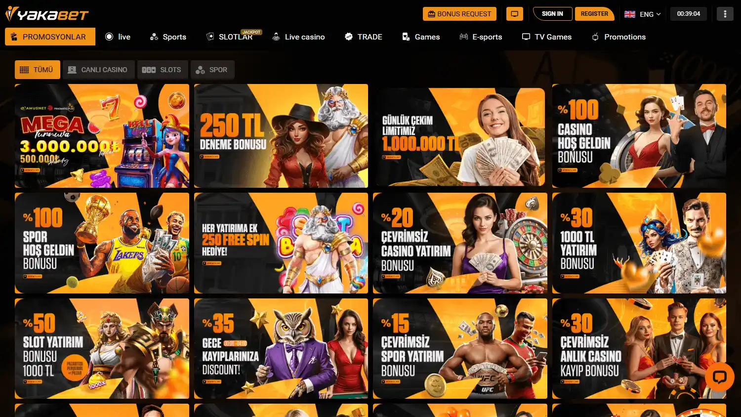 Yakabet Casino screenshot 3