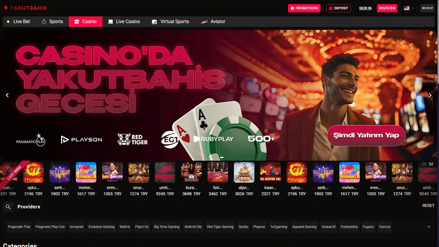 Yakut Bahis Casino screenshot 2