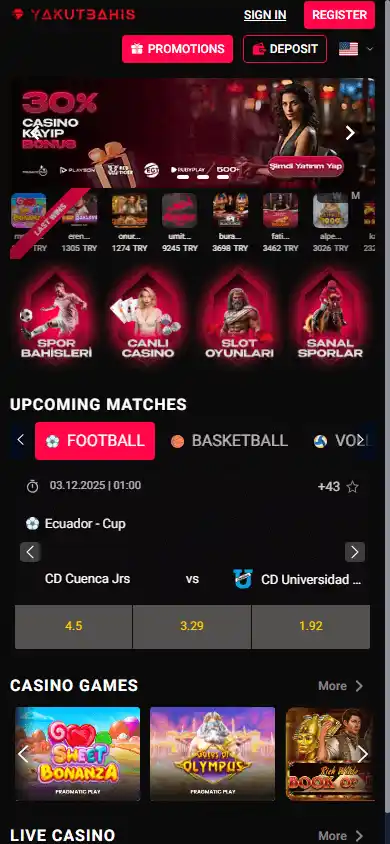 Yakut Bahis Casino screenshot 4