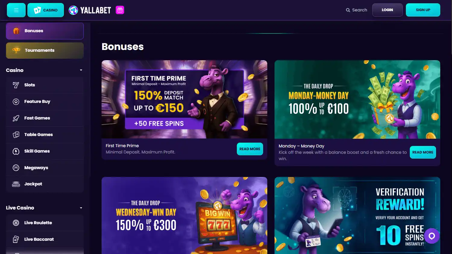 YallaBet Casino screenshot 3