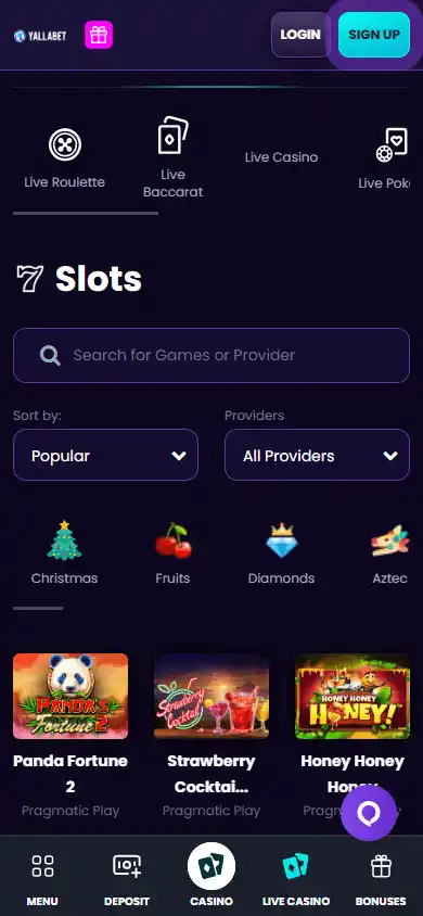 YallaBet Casino screenshot 5