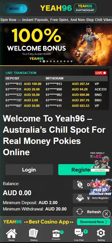 Yeah96 Casino screenshot 4