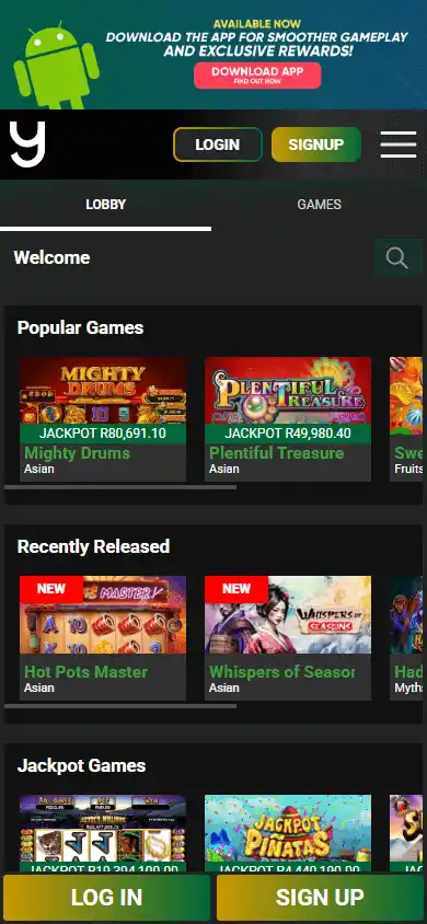 Yebo Casino screenshot 5