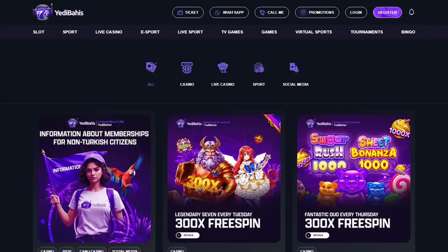 Yedibahis Casino screenshot 3