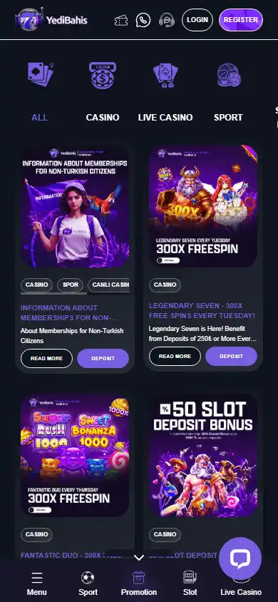 Yedibahis Casino screenshot 6
