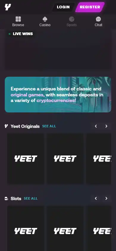 Yeet Casino screenshot 3