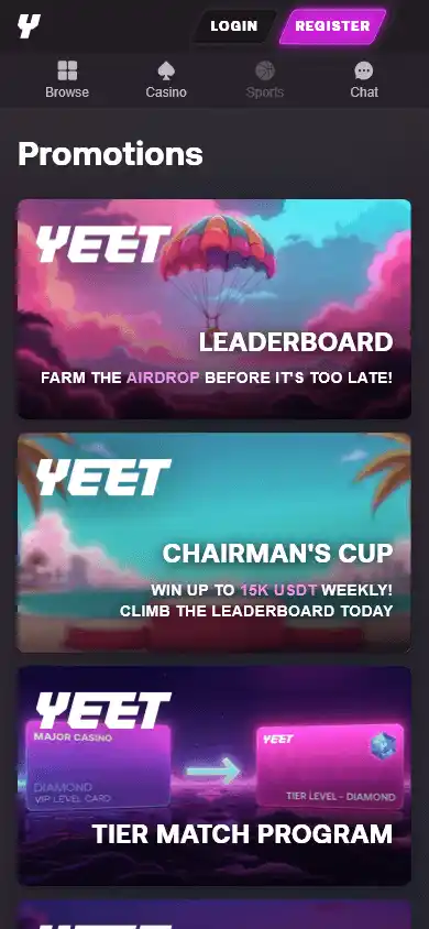 Yeet Casino screenshot 4