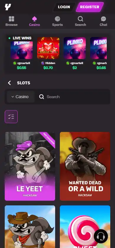 Yeet Casino screenshot 5