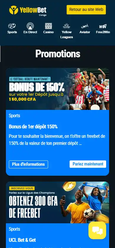 Yellowbet Casino CG screenshot 6