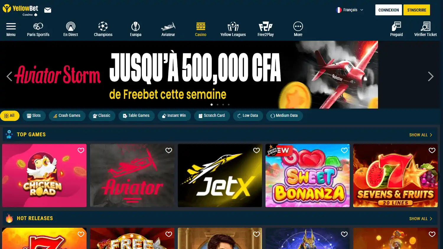 Yellowbet Casino GN screenshot 3