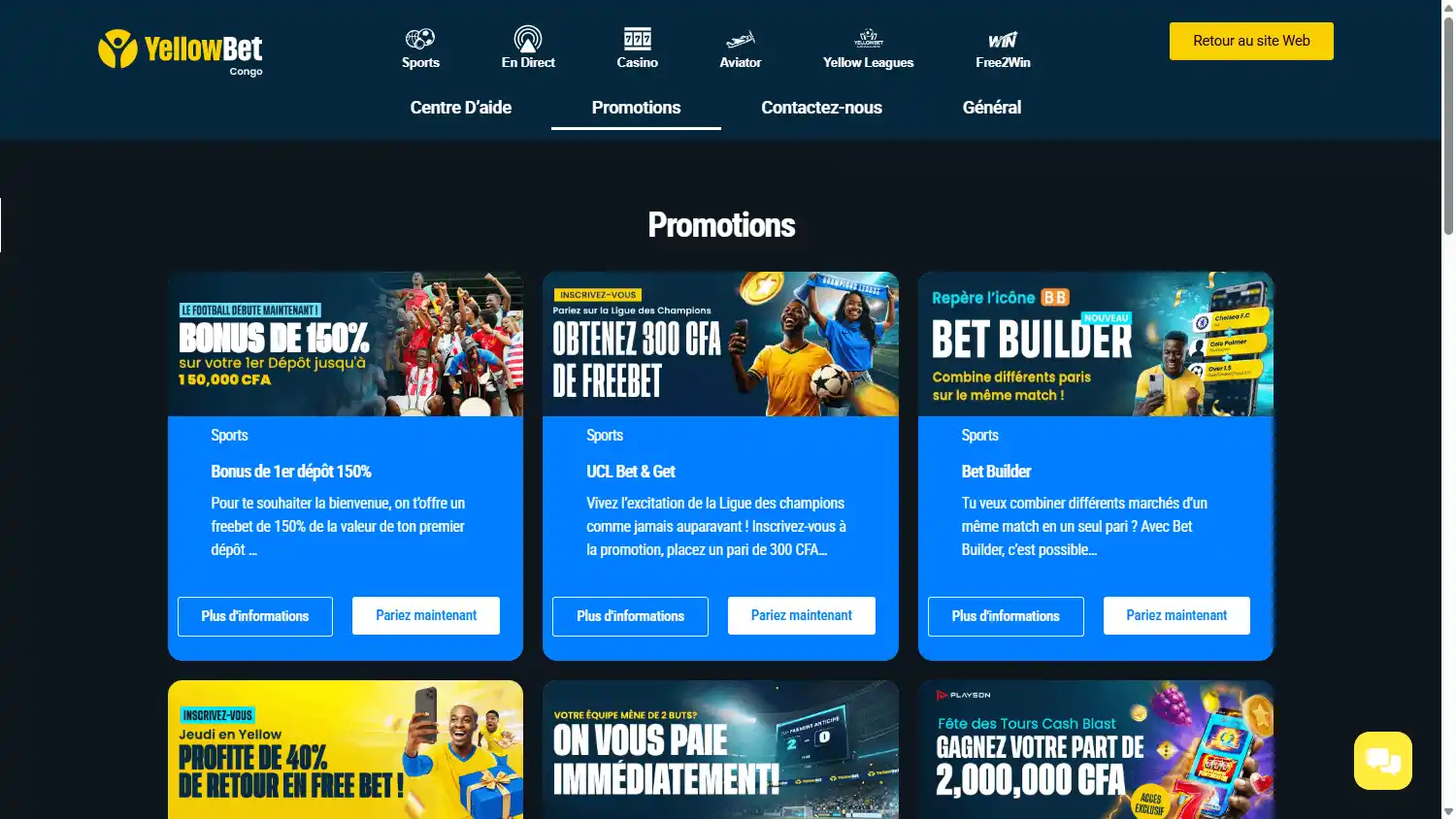Yellowbet Casino GN screenshot 4