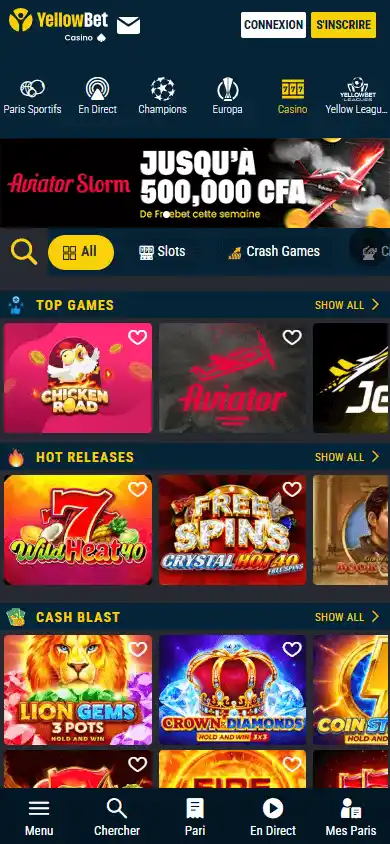 Yellowbet Casino GN screenshot 6