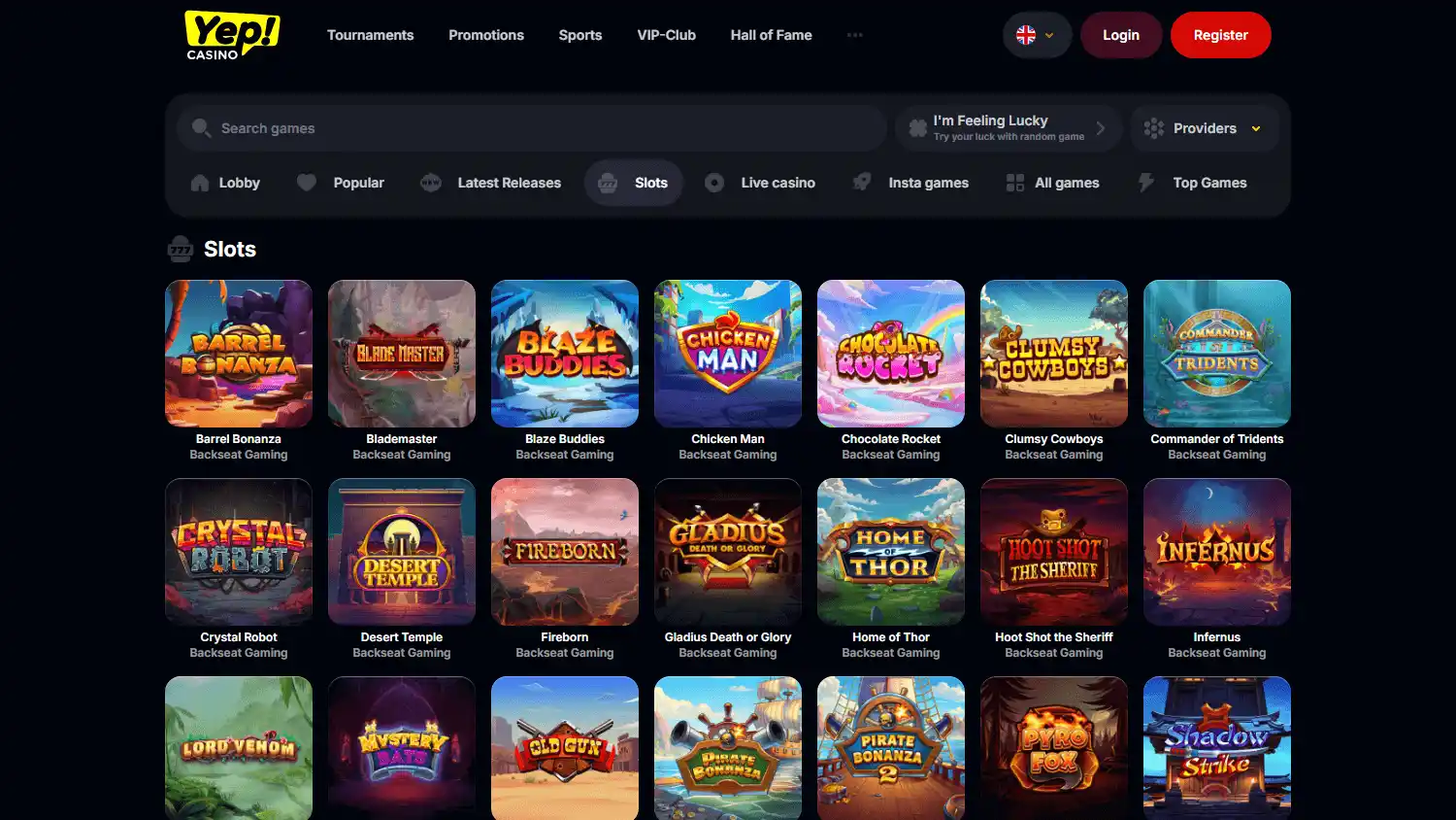 Yep Casino screenshot 2