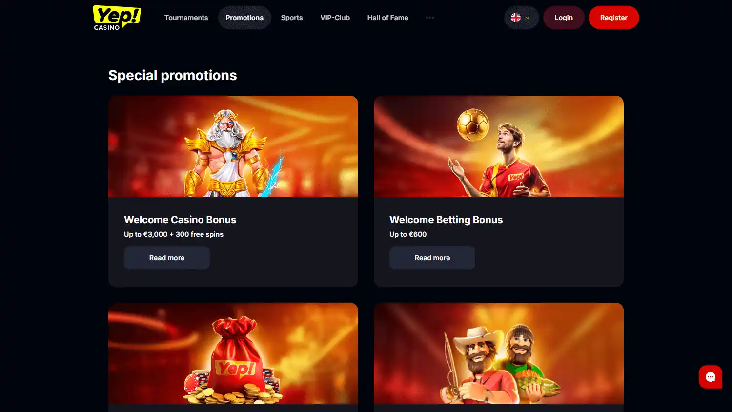 Yep Casino screenshot 3