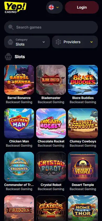 Yep Casino screenshot 5