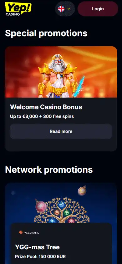 Yep Casino screenshot 6