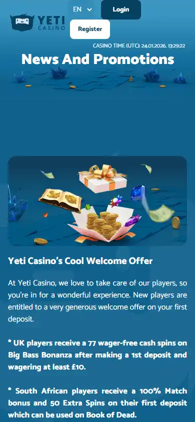Yeti Casino screenshot 4