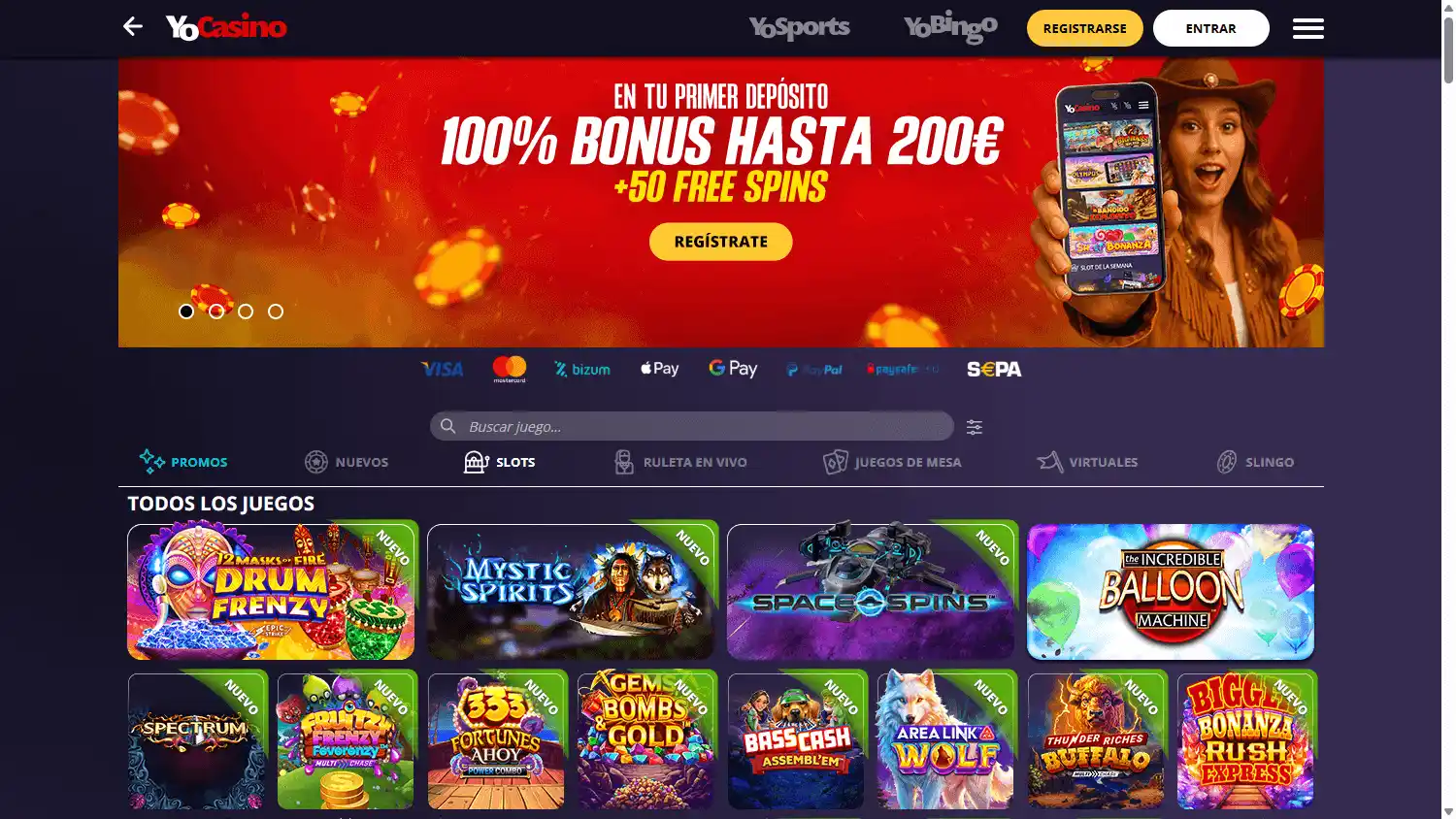 YoCasino screenshot 2
