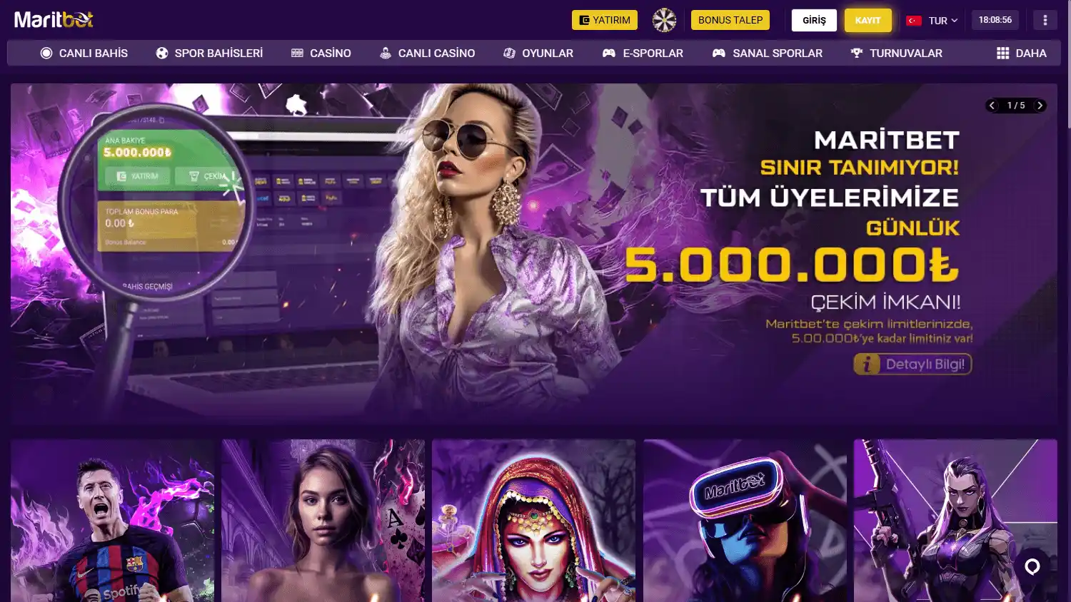 Maritbet Casino screenshot 1