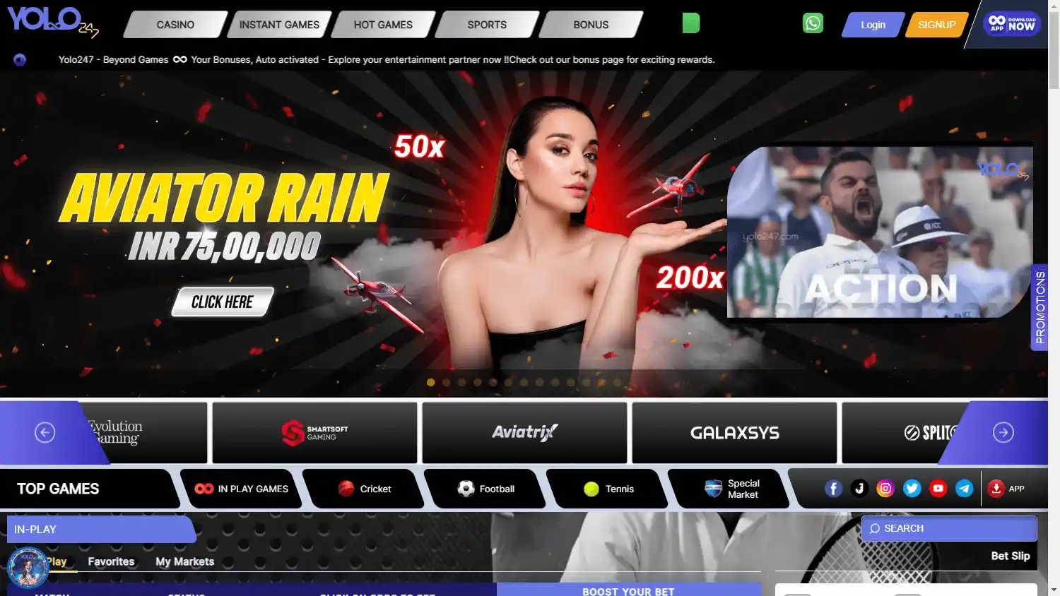 Yolo247 Casino screenshot 1
