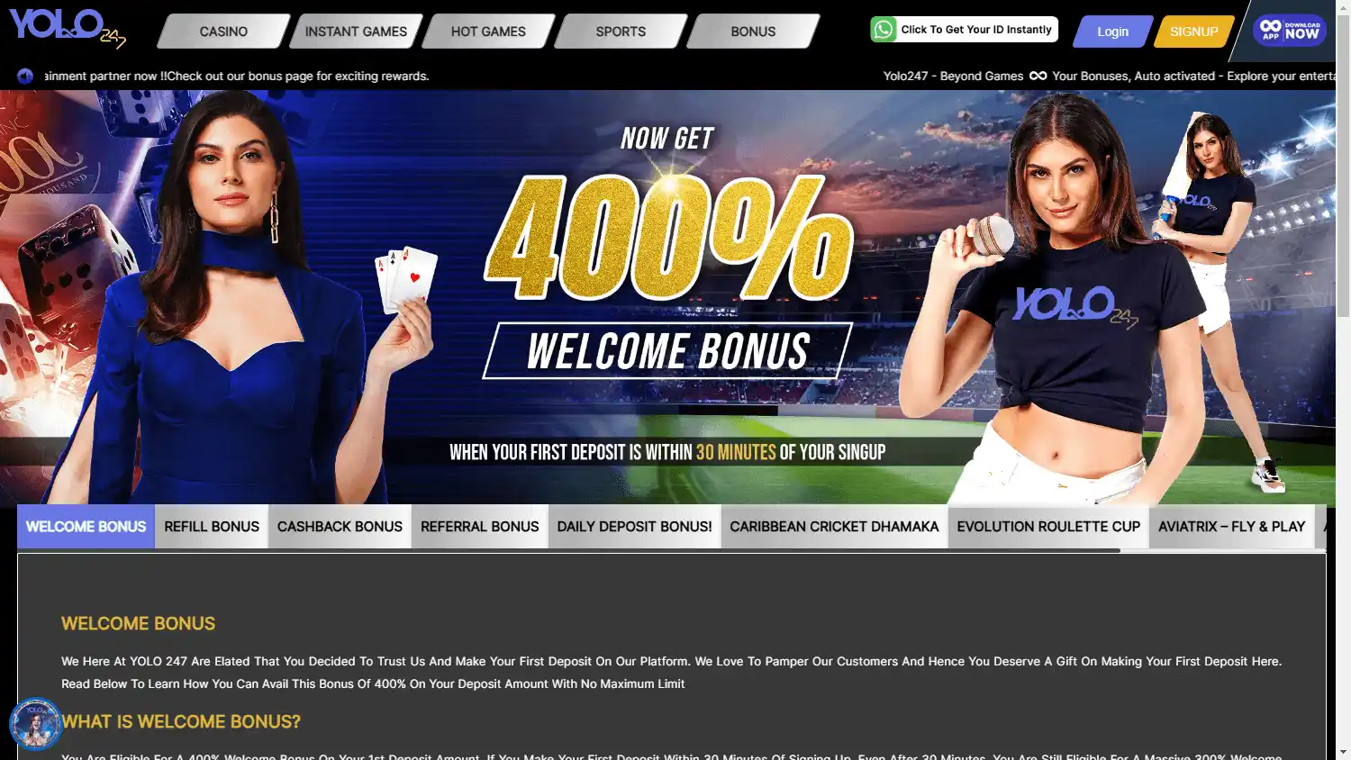 Yolo247 Casino screenshot 3