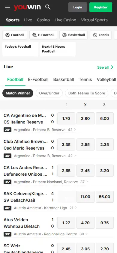 Youwin Casino screenshot 3