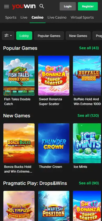 Youwin Casino screenshot 4