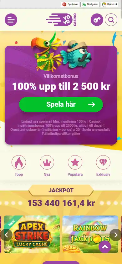 YoYo Casino SE screenshot 4