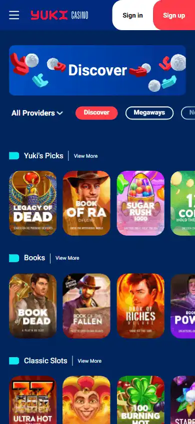 Yuki Casino screenshot 3