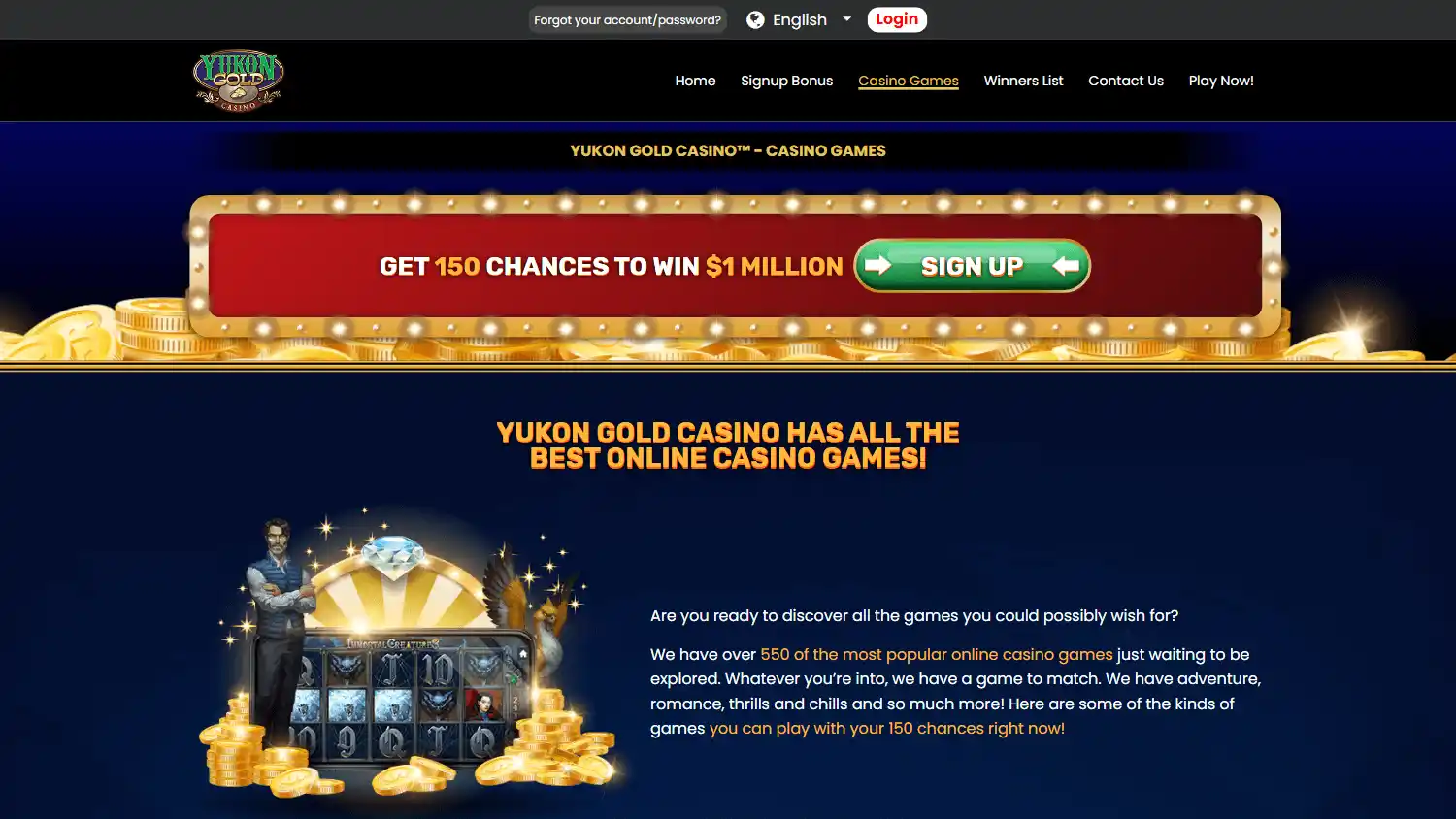 Yukon Gold Casino screenshot 2