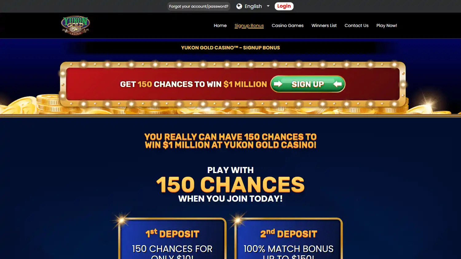 Yukon Gold Casino screenshot 3