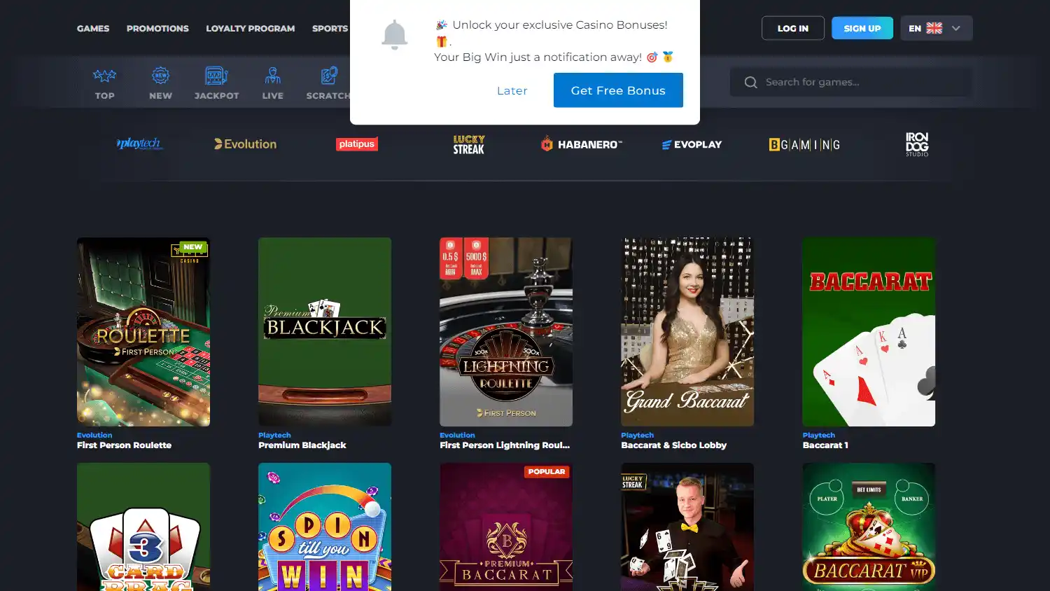 YYY Casino screenshot 2