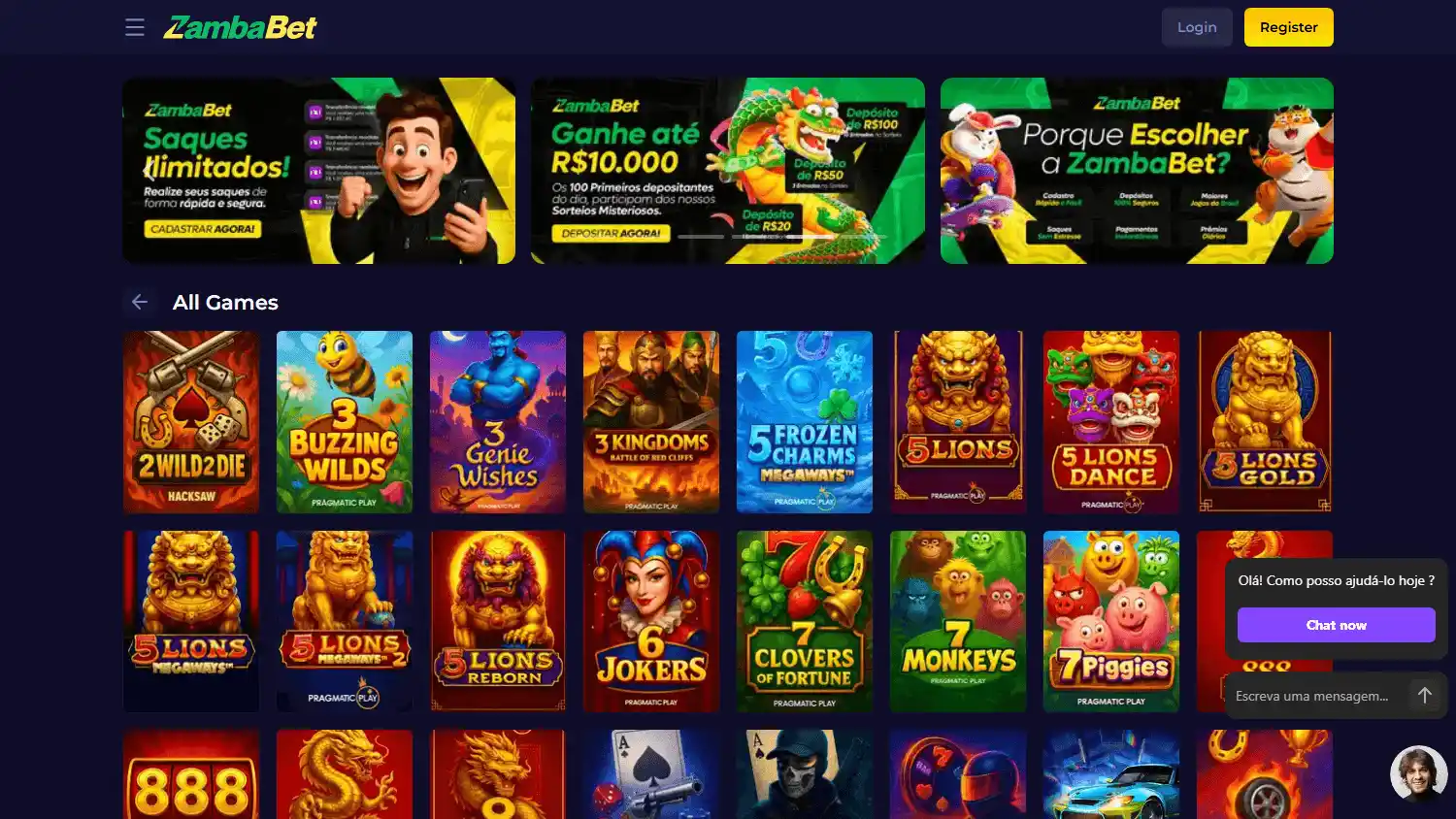 Zamba.bet Casino screenshot 2