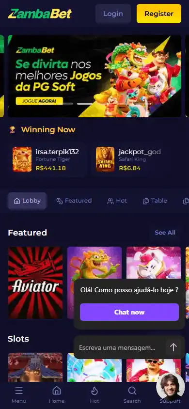 Zamba.bet Casino screenshot 3